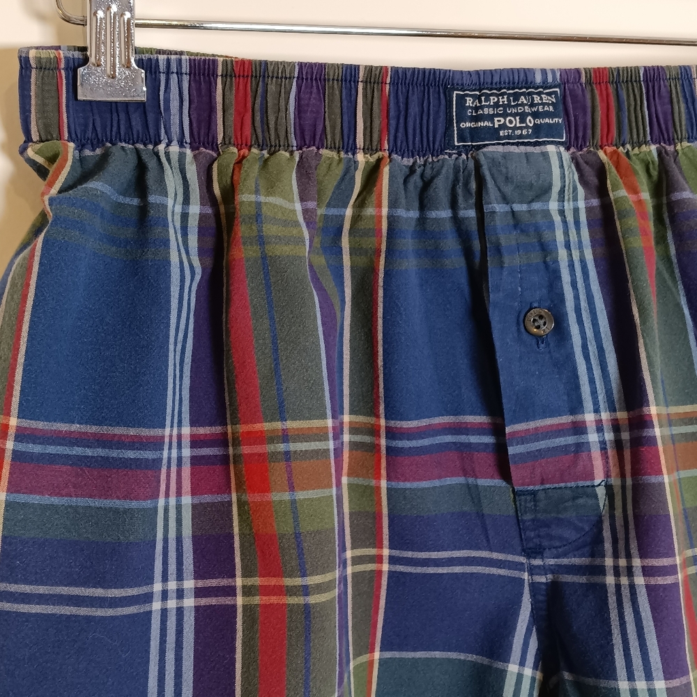 Polo Ralph Lauren Classic Underwear Madras Boxer Shorts Size XL - Picture 3 of 8